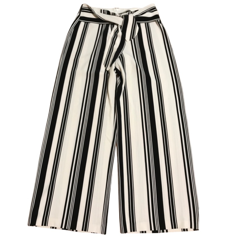 INC STRIPE WIDE LEG PANTS